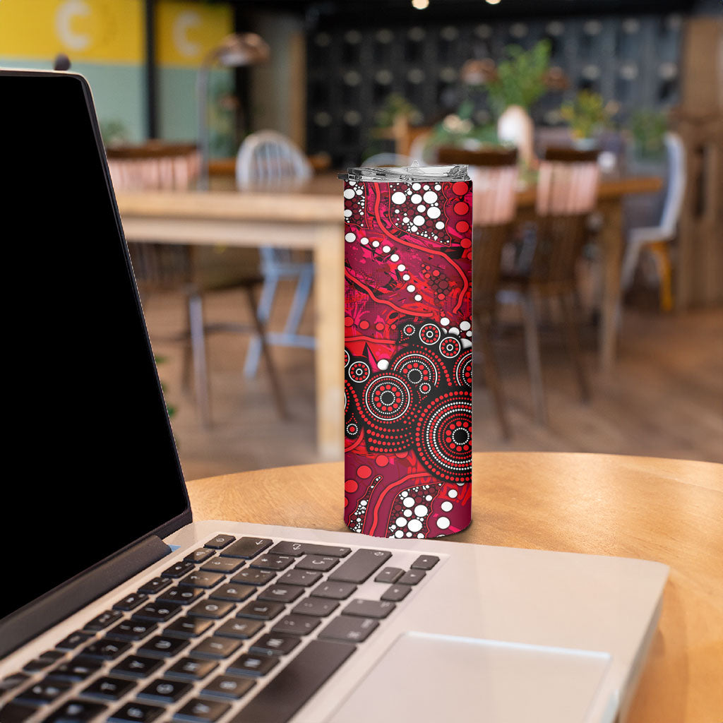 Melbourne Renegades Skinny Tumbler Graffiti Urban Aboriginal Dot Abstract Design