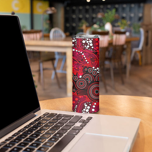 Melbourne Renegades Skinny Tumbler Graffiti Urban Aboriginal Dot Abstract Design