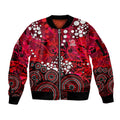 Melbourne Renegades Sleeve Zip Bomber Jacket Graffiti Urban Aboriginal Dot Abstract Design