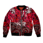 Melbourne Renegades Sleeve Zip Bomber Jacket Graffiti Urban Aboriginal Dot Abstract Design