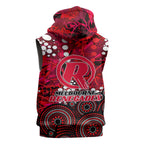 Melbourne Renegades Sleeveless Hoodie Graffiti Urban Aboriginal Dot Abstract Design