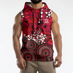 Melbourne Renegades Sleeveless Hoodie Graffiti Urban Aboriginal Dot Abstract Design