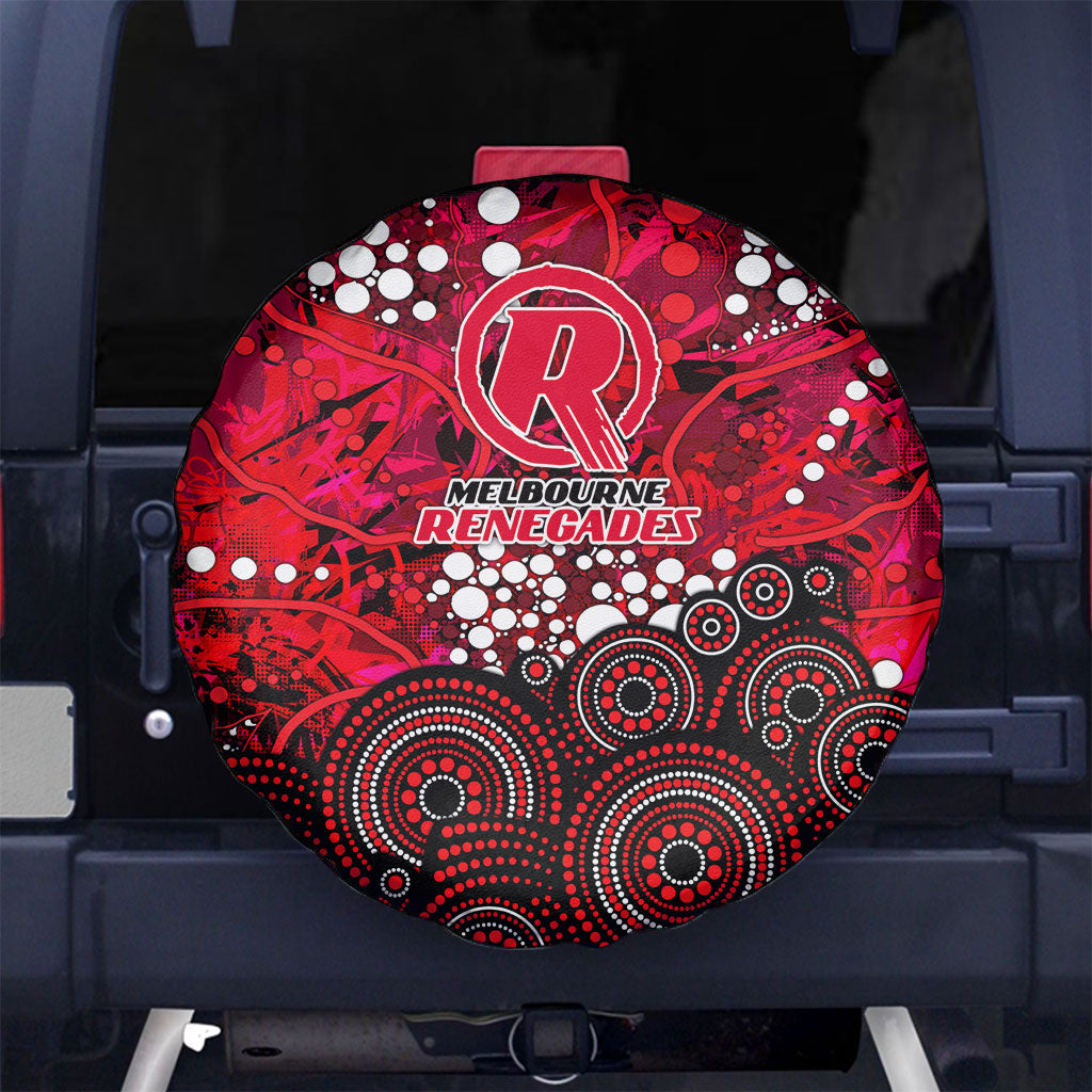 Melbourne Renegades Spare Tire Cover Graffiti Urban Aboriginal Dot Abstract Design