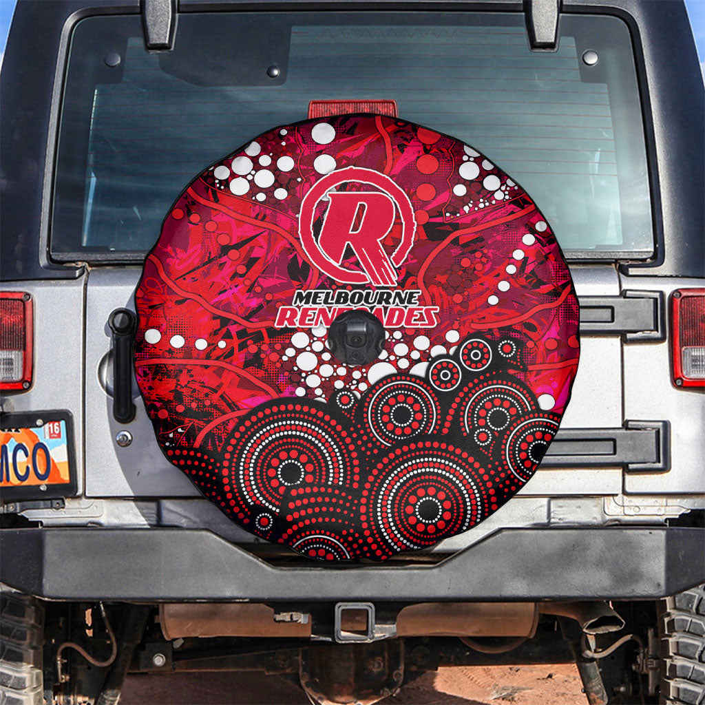 Melbourne Renegades Spare Tire Cover Graffiti Urban Aboriginal Dot Abstract Design