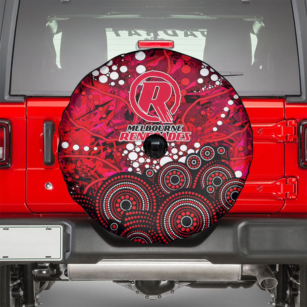 Melbourne Renegades Spare Tire Cover Graffiti Urban Aboriginal Dot Abstract Design