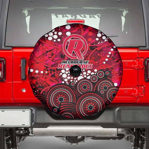 Melbourne Renegades Spare Tire Cover Graffiti Urban Aboriginal Dot Abstract Design
