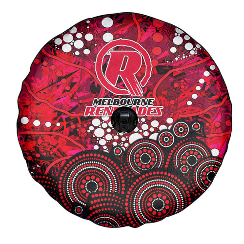 Melbourne Renegades Spare Tire Cover Graffiti Urban Aboriginal Dot Abstract Design
