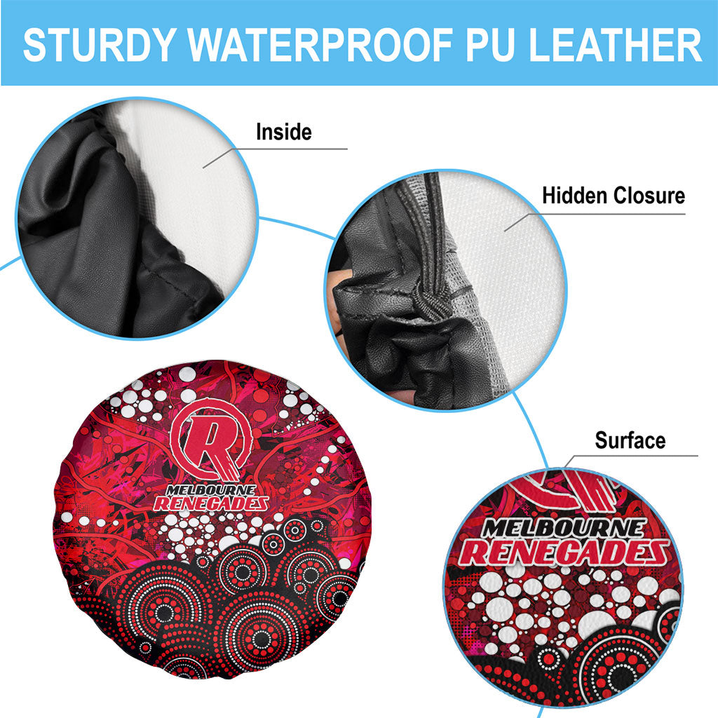 Melbourne Renegades Spare Tire Cover Graffiti Urban Aboriginal Dot Abstract Design