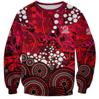 Melbourne Renegades Sweatshirt Graffiti Urban Aboriginal Dot Abstract Design