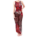 Melbourne Renegades Tank Maxi Dress Graffiti Urban Aboriginal Dot Abstract Design