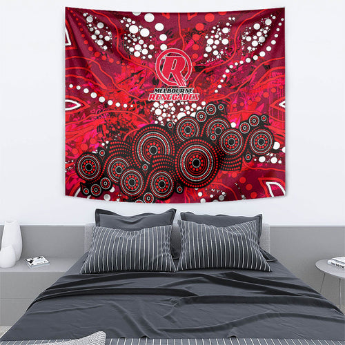 Melbourne Renegades Tapestry Graffiti Urban Aboriginal Dot Abstract Design