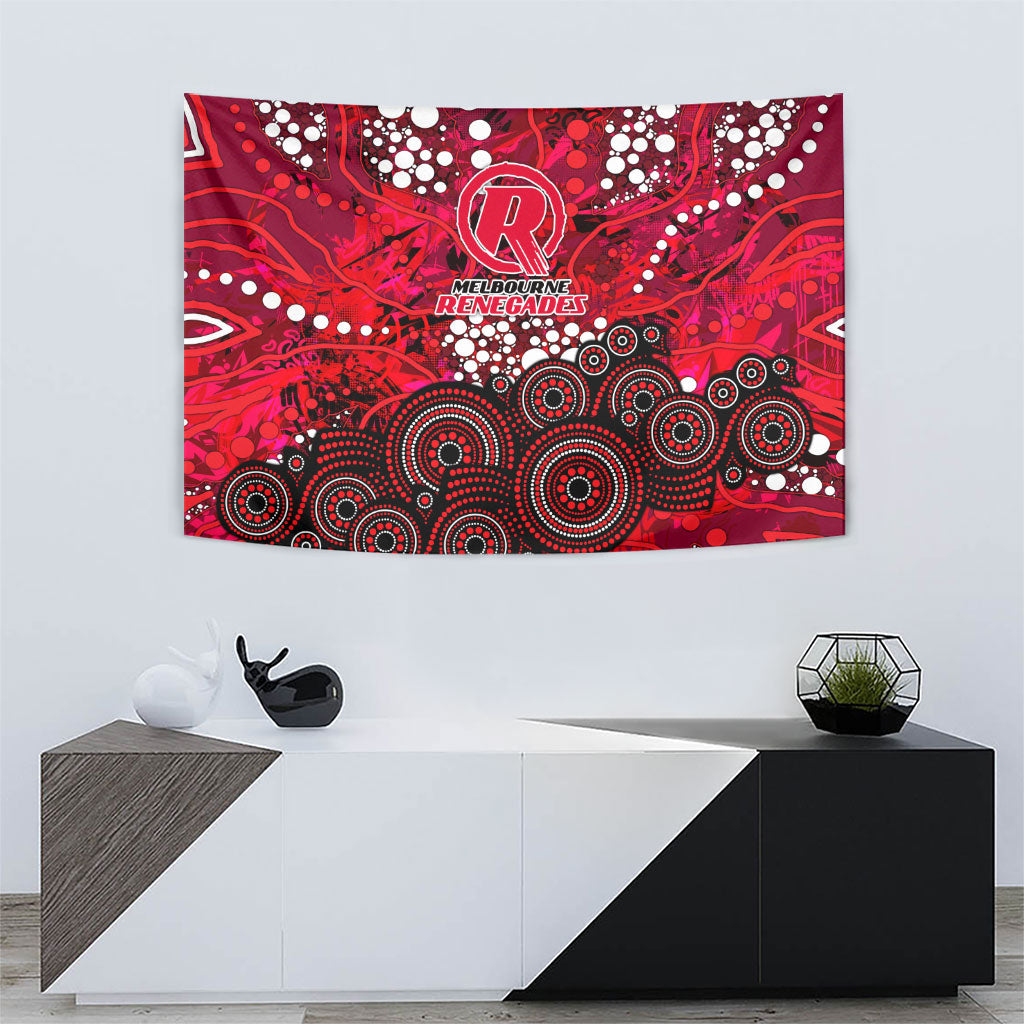 Melbourne Renegades Tapestry Graffiti Urban Aboriginal Dot Abstract Design