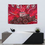 Melbourne Renegades Tapestry Graffiti Urban Aboriginal Dot Abstract Design