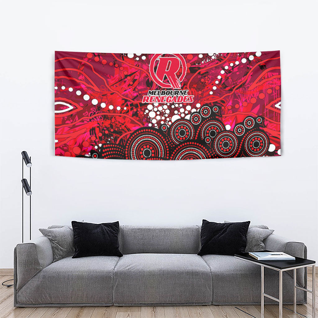 Melbourne Renegades Tapestry Graffiti Urban Aboriginal Dot Abstract Design