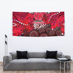 Melbourne Renegades Tapestry Graffiti Urban Aboriginal Dot Abstract Design