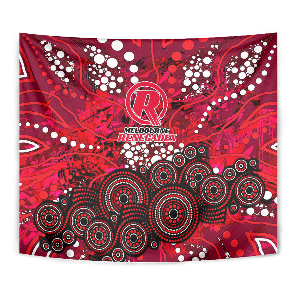 Melbourne Renegades Tapestry Graffiti Urban Aboriginal Dot Abstract Design