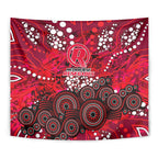 Melbourne Renegades Tapestry Graffiti Urban Aboriginal Dot Abstract Design