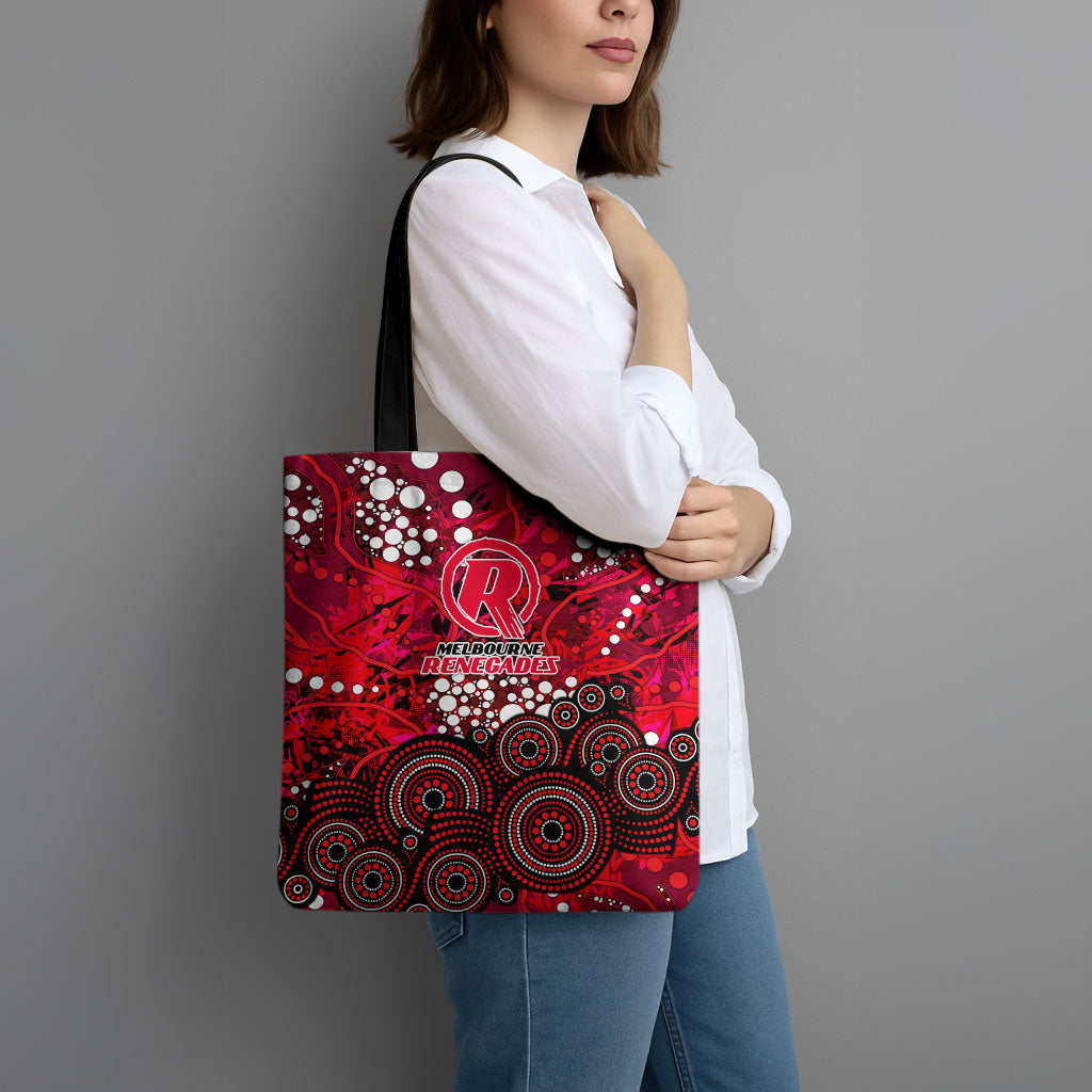 Melbourne Renegades Tote Bag Graffiti Urban Aboriginal Dot Abstract Design
