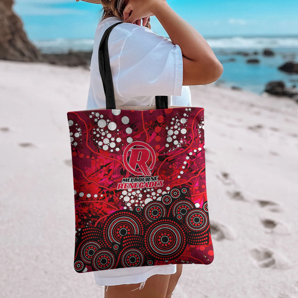 Melbourne Renegades Tote Bag Graffiti Urban Aboriginal Dot Abstract Design