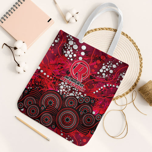 Melbourne Renegades Tote Bag Graffiti Urban Aboriginal Dot Abstract Design