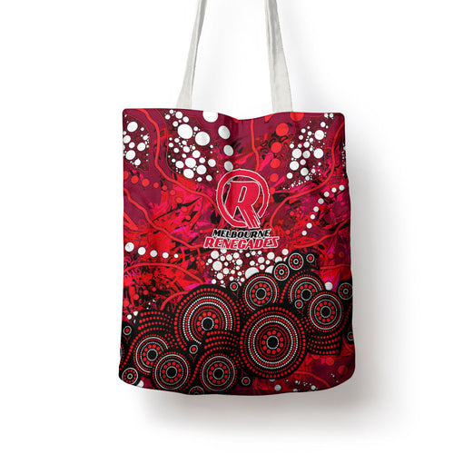 Melbourne Renegades Tote Bag Graffiti Urban Aboriginal Dot Abstract Design