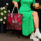 Melbourne Renegades Tote Bag Graffiti Urban Aboriginal Dot Abstract Design