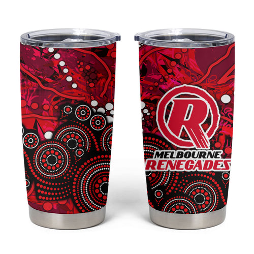 Melbourne Renegades Tumbler Cup Graffiti Urban Aboriginal Dot Abstract Design