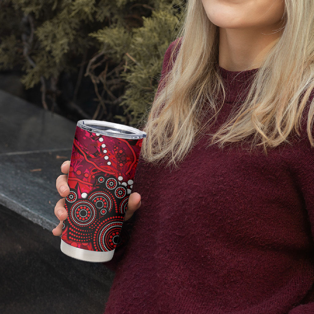 Melbourne Renegades Tumbler Cup Graffiti Urban Aboriginal Dot Abstract Design