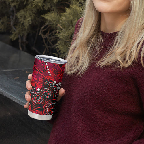 Melbourne Renegades Tumbler Cup Graffiti Urban Aboriginal Dot Abstract Design