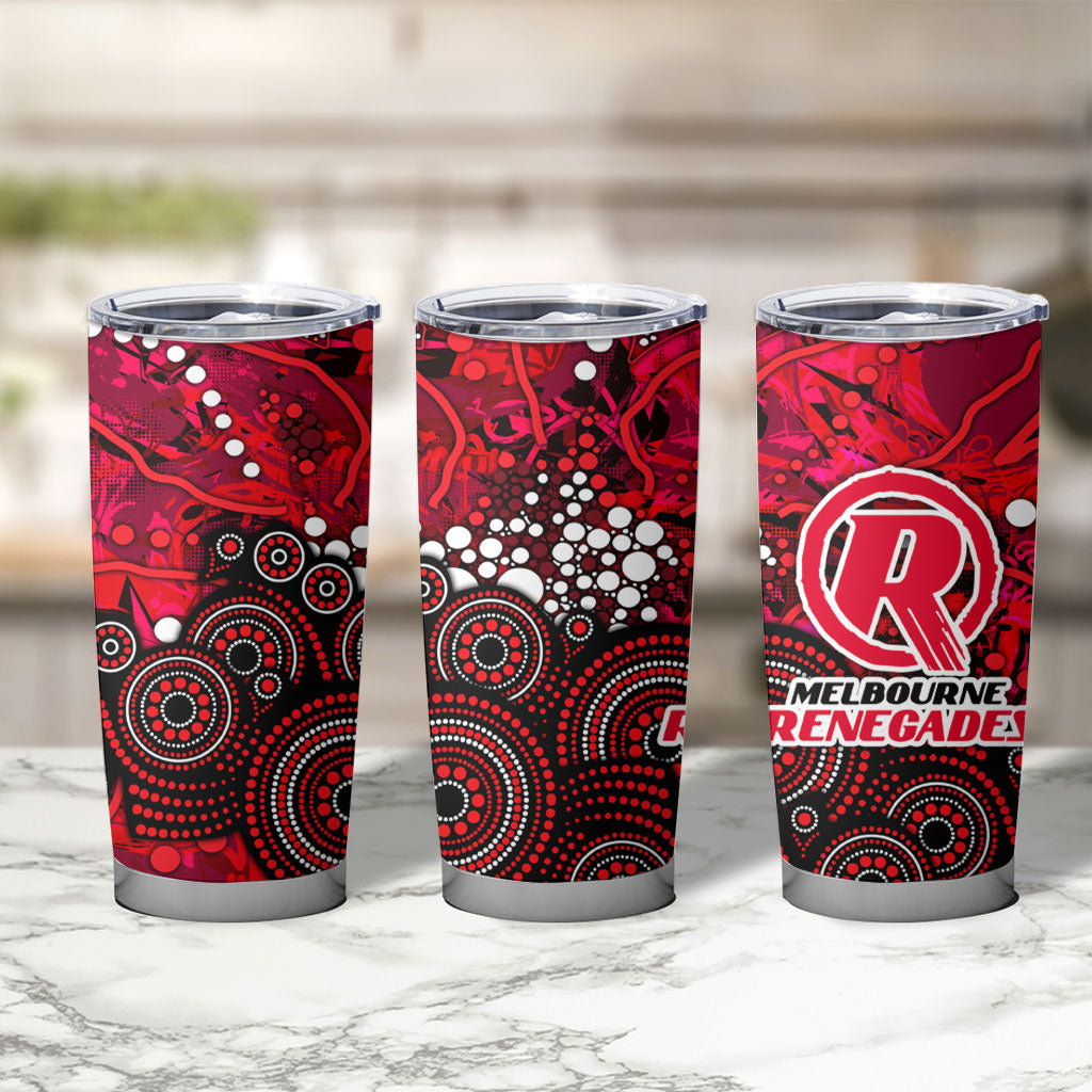 Melbourne Renegades Tumbler Cup Graffiti Urban Aboriginal Dot Abstract Design
