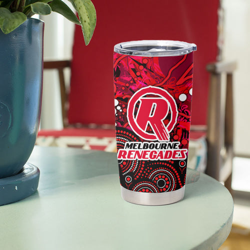 Melbourne Renegades Tumbler Cup Graffiti Urban Aboriginal Dot Abstract Design