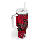 Melbourne Renegades Tumbler With Handle Graffiti Urban Aboriginal Dot Abstract Design