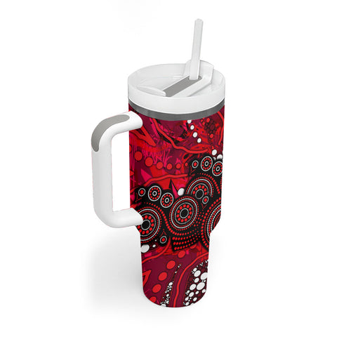 Melbourne Renegades Tumbler With Handle Graffiti Urban Aboriginal Dot Abstract Design