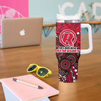 Melbourne Renegades Tumbler With Handle Graffiti Urban Aboriginal Dot Abstract Design