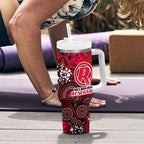 Melbourne Renegades Tumbler With Handle Graffiti Urban Aboriginal Dot Abstract Design