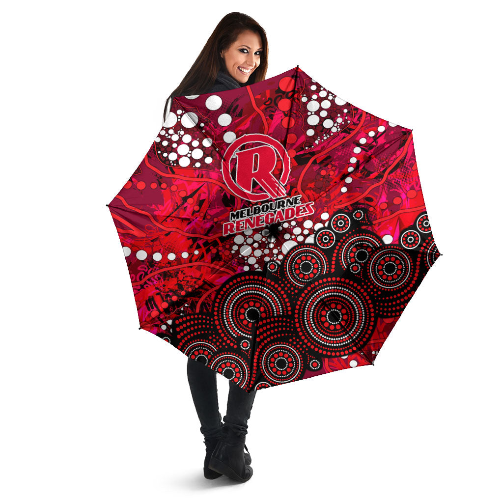 Melbourne Renegades Umbrella Graffiti Urban Aboriginal Dot Abstract Design