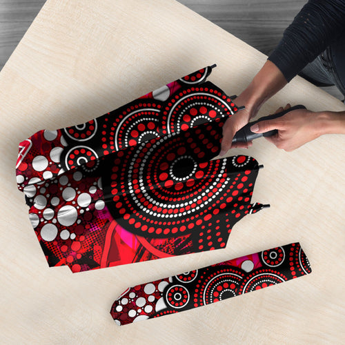 Melbourne Renegades Umbrella Graffiti Urban Aboriginal Dot Abstract Design