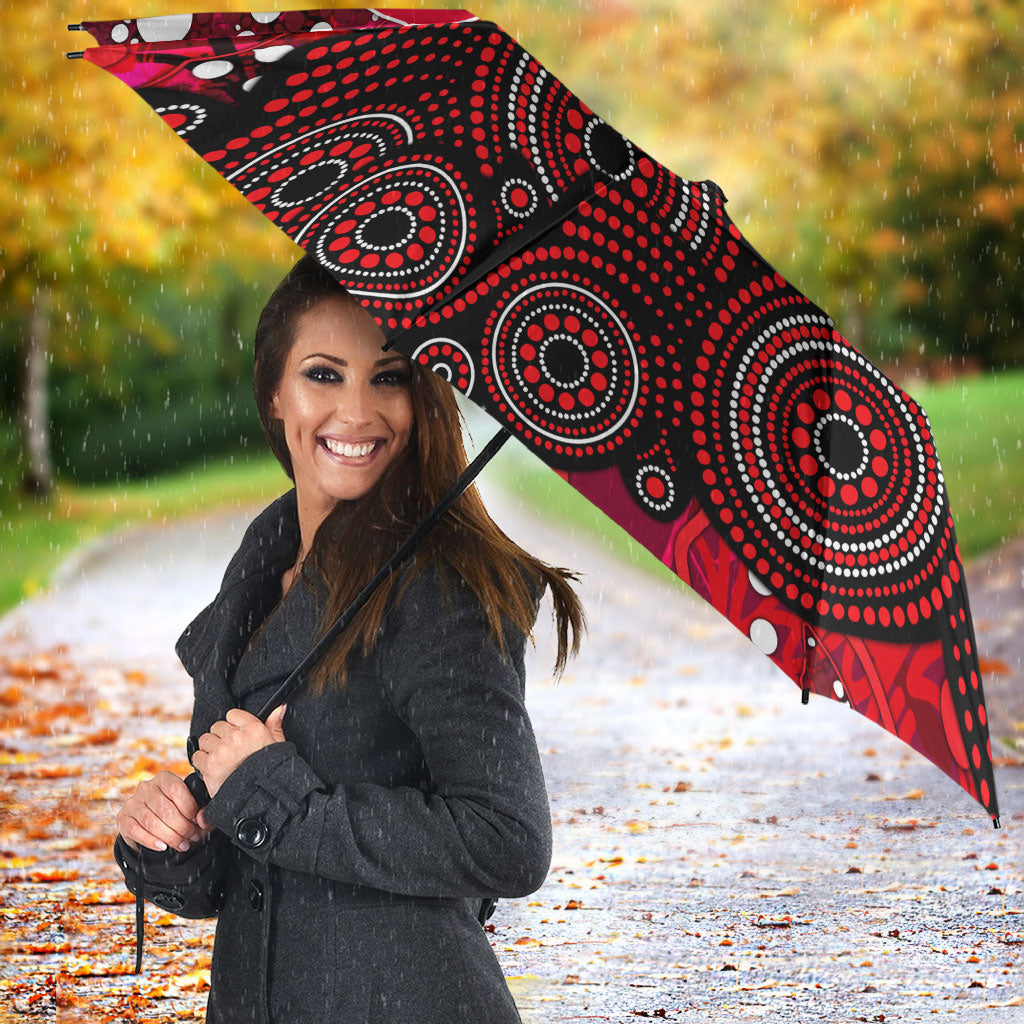 Melbourne Renegades Umbrella Graffiti Urban Aboriginal Dot Abstract Design