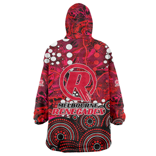 Melbourne Renegades Wearable Blanket Hoodie Graffiti Urban Aboriginal Dot Abstract Design