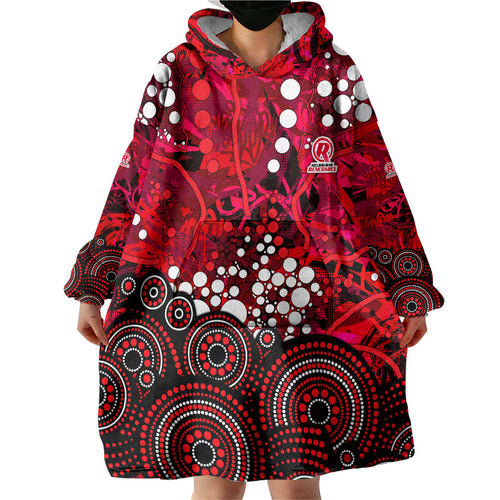 Melbourne Renegades Wearable Blanket Hoodie Graffiti Urban Aboriginal Dot Abstract Design