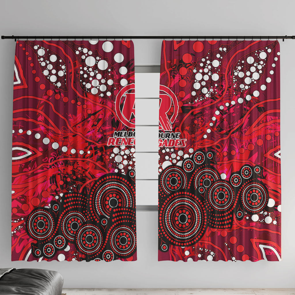 Melbourne Renegades Window Curtain Graffiti Urban Aboriginal Dot Abstract Design