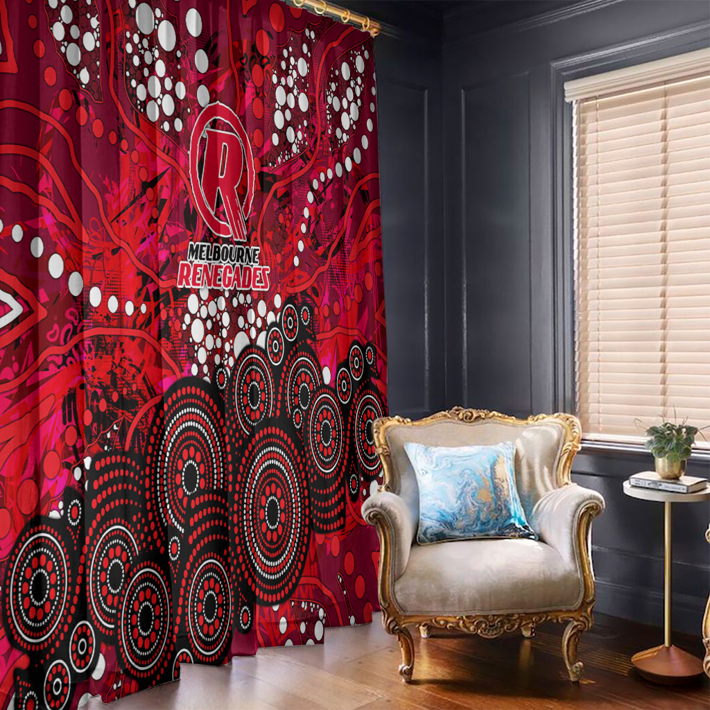 Melbourne Renegades Window Curtain Graffiti Urban Aboriginal Dot Abstract Design