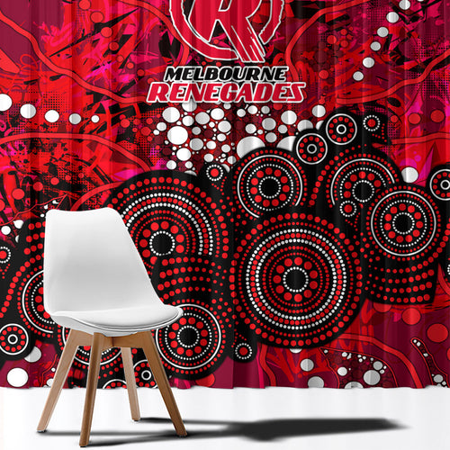 Melbourne Renegades Window Curtain Graffiti Urban Aboriginal Dot Abstract Design