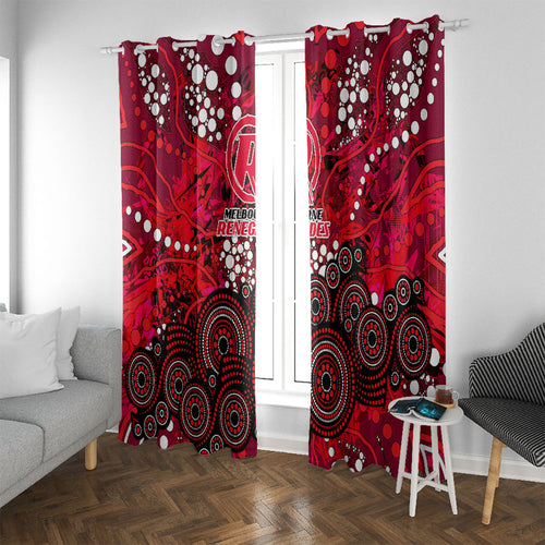 Melbourne Renegades Window Curtain Graffiti Urban Aboriginal Dot Abstract Design