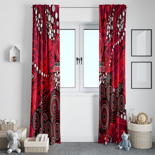 Melbourne Renegades Window Curtain Graffiti Urban Aboriginal Dot Abstract Design