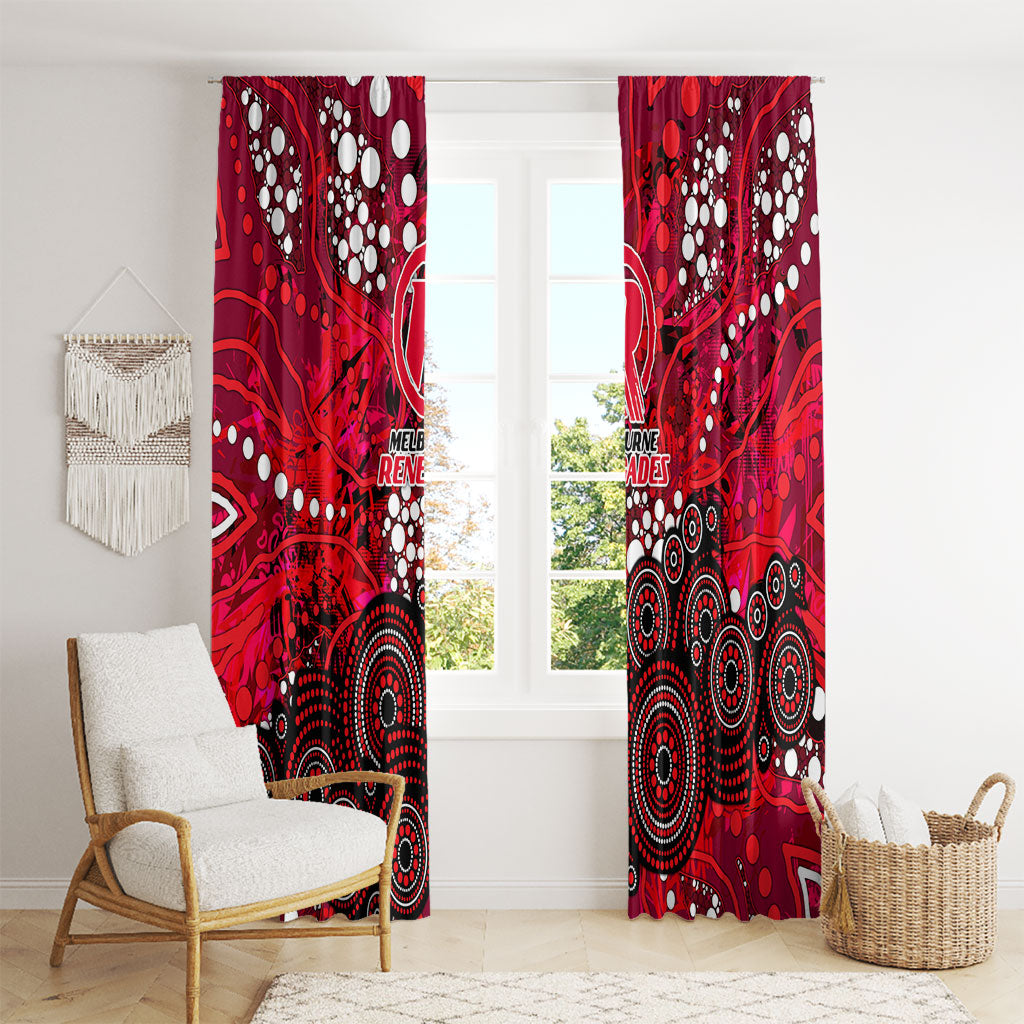 Melbourne Renegades Window Curtain Graffiti Urban Aboriginal Dot Abstract Design