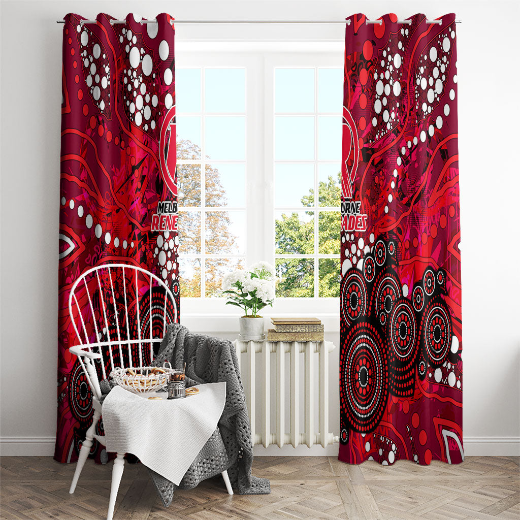 Melbourne Renegades Window Curtain Graffiti Urban Aboriginal Dot Abstract Design