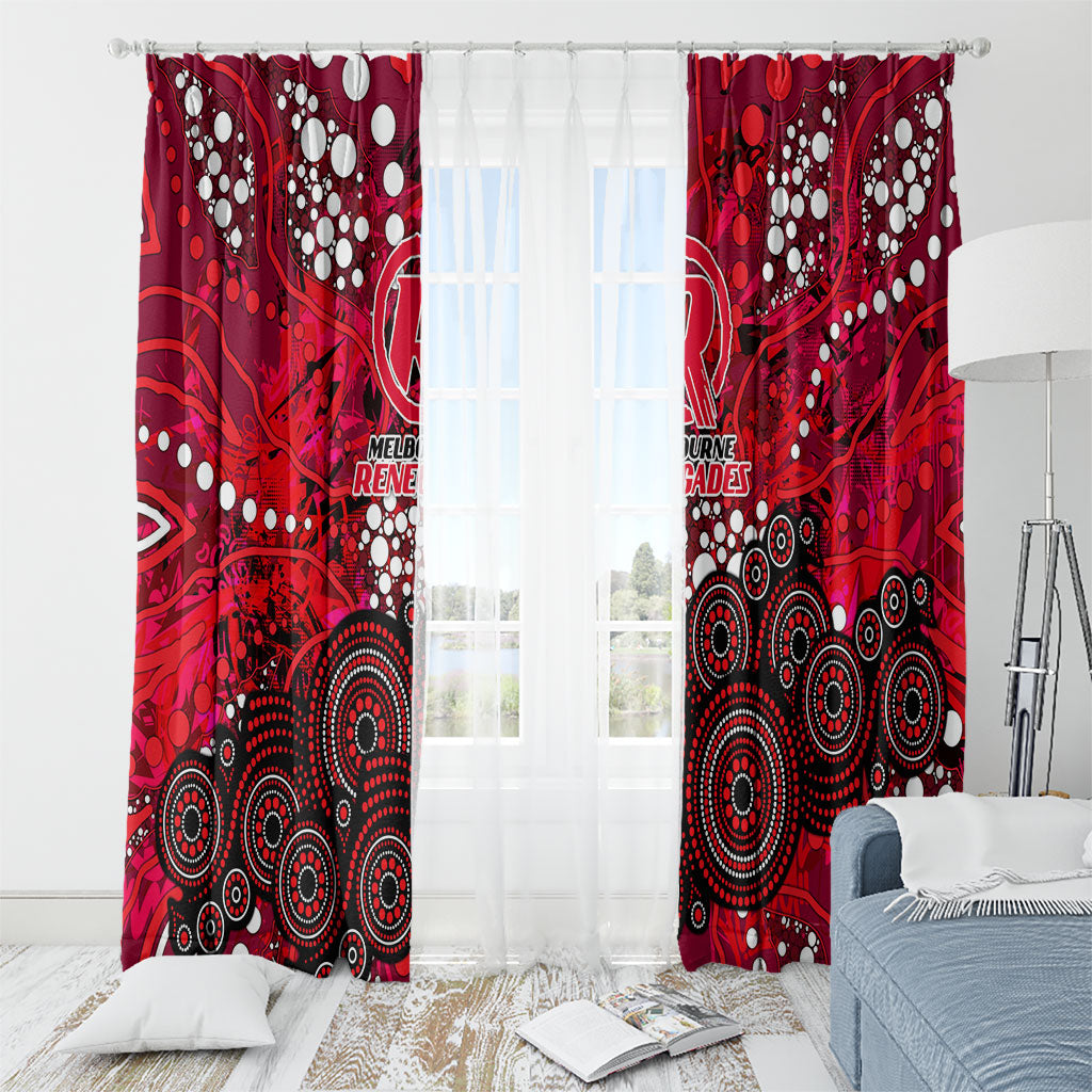 Melbourne Renegades Window Curtain Graffiti Urban Aboriginal Dot Abstract Design