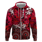 Melbourne Renegades Zip Hoodie Graffiti Urban Aboriginal Dot Abstract Design