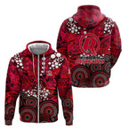 Melbourne Renegades Zip Hoodie Graffiti Urban Aboriginal Dot Abstract Design
